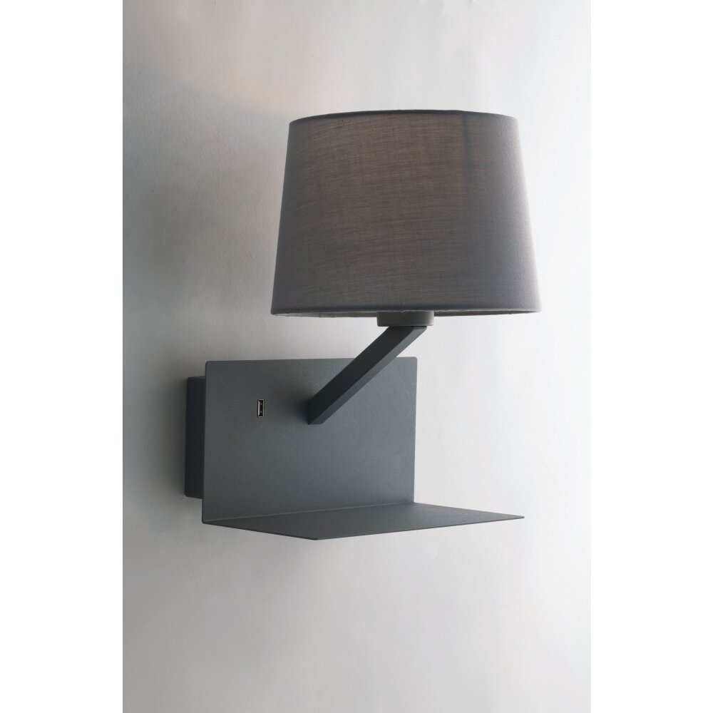 Luce Design Ciak Wandleuchte Grau, 1-flammig main product photo