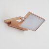 Anneau Wandleuchte LED Chrom, Kupferfarben, 1-flammig