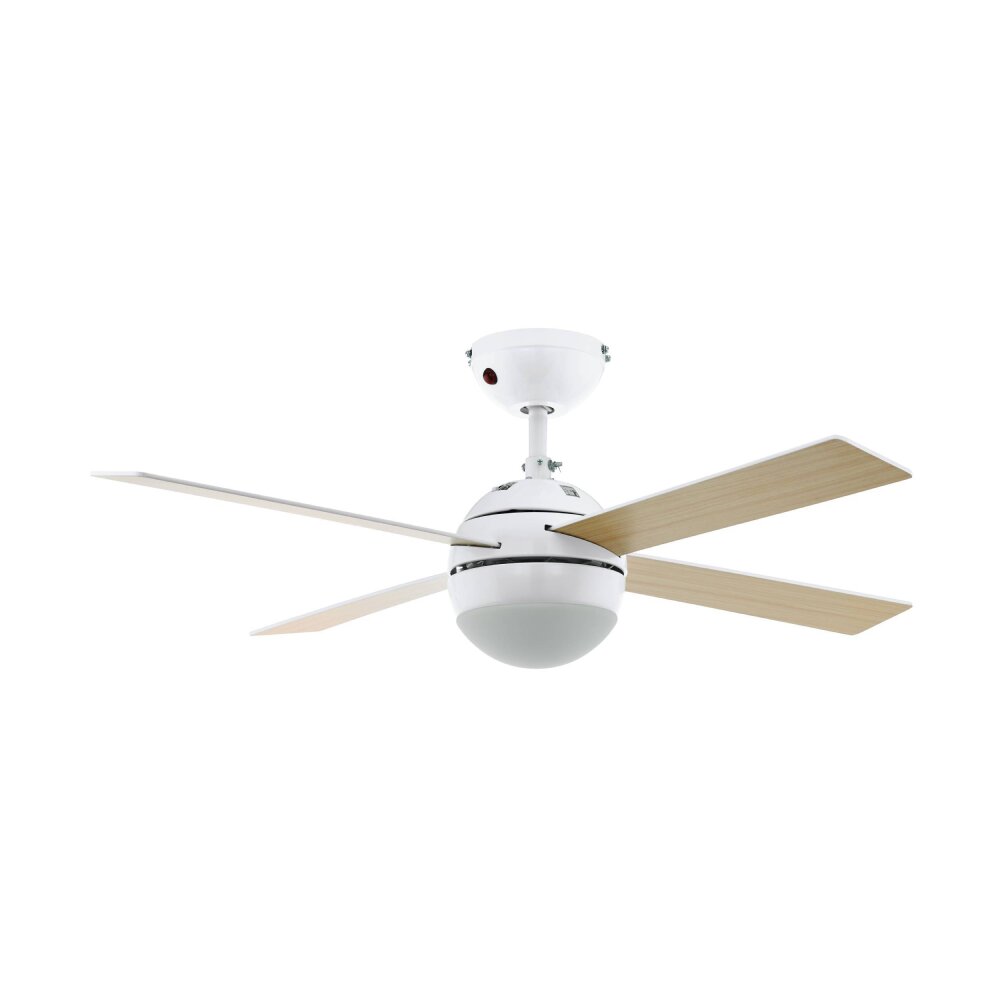 Eglo LOSCIALE Deckenventilator Weiß, 1-flammig, Fernbedienung main product photo