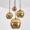 Koyoto Hängeleuchte Glas 15 cm, 20 cm, 25 cm, 30 cm Gold, 4-flammig