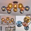 Ripoll Deckenleuchte Glas 15 cm Blau, Gold, Kupferfarben, 10-flammig