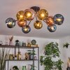 Ripoll Deckenleuchte Glas 15 cm Blau, Gold, Kupferfarben, 10-flammig