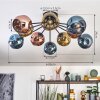 Ripoll Deckenleuchte Glas 15 cm Blau, Gold, Kupferfarben, 10-flammig