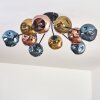 Ripoll Deckenleuchte Glas 15 cm Blau, Gold, Kupferfarben, 10-flammig
