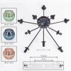 Koyoto Deckenleuchte Glas 15 cm Blau, Grün, Kupferfarben, 10-flammig