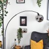Ripoll Stehleuchte Glas 25 cm Schwarz, 1-flammig