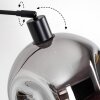 Ripoll Stehleuchte Glas 25 cm Schwarz, 1-flammig