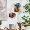 Ripoll Wandleuchte Glas 15 cm Blau, Gold, Kupferfarben, 3-flammig