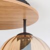 Koyoto Deckenleuchte Glas 20 cm Naturfarben, Schwarz, 3-flammig