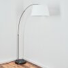 Bassagoda Stehleuchte 45 cm Nickel-Matt, Schwarz, 1-flammig
