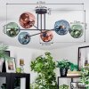 Ripoll Deckenleuchte Glas 15 cm Blau, Grün, Kupferfarben, 6-flammig