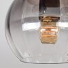 Koyoto Deckenleuchte Glas 15 cm Naturfarben, Schwarz, 3-flammig