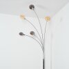 Nikkala Stehleuchte Chrom, Weiß, 5-flammig