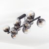 Koyoto Deckenleuchte Glas 15 cm Klar, Rauchfarben, 10-flammig