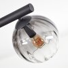 Koyoto Deckenleuchte Glas 15 cm Bernsteinfarben, Klar, Rauchfarben, 10-flammig