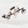 Koyoto Deckenleuchte Glas 15 cm Bernsteinfarben, Klar, Rauchfarben, 10-flammig