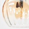 Koyoto Deckenleuchte Glas 15 cm Bernsteinfarben, Klar, 10-flammig