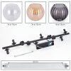 Koyoto Deckenleuchte Glas 15 cm Bernsteinfarben, Klar, Rauchfarben, 10-flammig