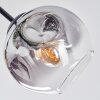Ripoll Deckenleuchte Glas 15 cm Bernsteinfarben, Klar, Rauchfarben, 6-flammig