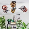 Ripoll Deckenleuchte Glas 15 cm Chrom, Gold, Kupferfarben, Rauchfarben, 6-flammig