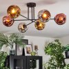 Ripoll Deckenleuchte Glas 15 cm Chrom, Gold, Kupferfarben, Rauchfarben, 6-flammig