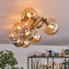 Gastor Deckenleuchte Glas 15 cm Gold, Schwarz, 10-flammig