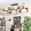 Gastor Deckenleuchte Glas 15 cm Gold, Schwarz, 10-flammig