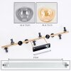 Gastor Deckenleuchte Glas 15 cm Gold, Schwarz, 10-flammig