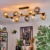 Gastor Deckenleuchte Glas 15 cm Gold, Schwarz, 10-flammig