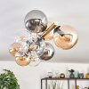Gastor Deckenleuchte Glas 15 cm Gold, Schwarz, 10-flammig