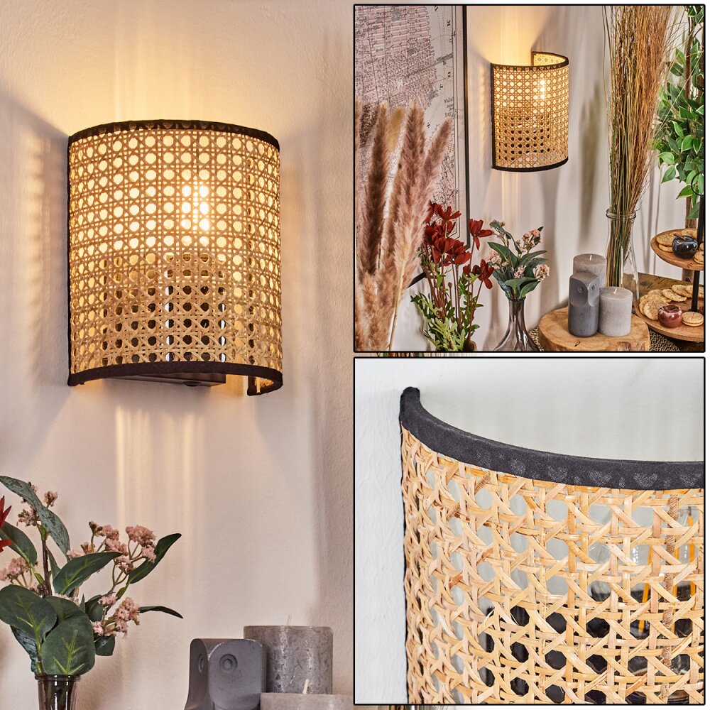 Abedim Wandleuchte Schwarz, 1-flammig main product photo