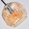 Ripoll Deckenleuchte Glas 15 cm Bernsteinfarben, Rauchfarben, 6-flammig