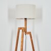 Soungou Stehleuchte 38 cm Naturfarben, Schwarz, 1-flammig