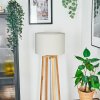 Soungou Stehleuchte 38 cm Chrom, Naturfarben, 1-flammig