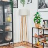 Soungou Stehleuchte 38 cm Chrom, Naturfarben, 1-flammig