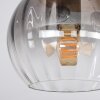 Koyoto Deckenleuchte Glas 15 cm Naturfarben, Schwarz, 3-flammig