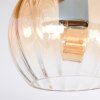 Koyoto Deckenleuchte Glas 15 cm Naturfarben, Schwarz, 3-flammig