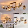 Gastor Deckenleuchte Glas 15 cm Gold, Schwarz, 10-flammig