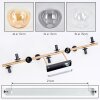 Gastor Deckenleuchte Glas 15 cm Gold, Schwarz, 10-flammig