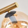 Gastor Deckenleuchte Glas 15 cm Gold, Schwarz, 10-flammig