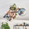 Gastor Deckenleuchte Glas 15 cm Gold, Schwarz, 10-flammig