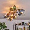 Gastor Deckenleuchte Glas 15 cm Gold, Schwarz, 10-flammig