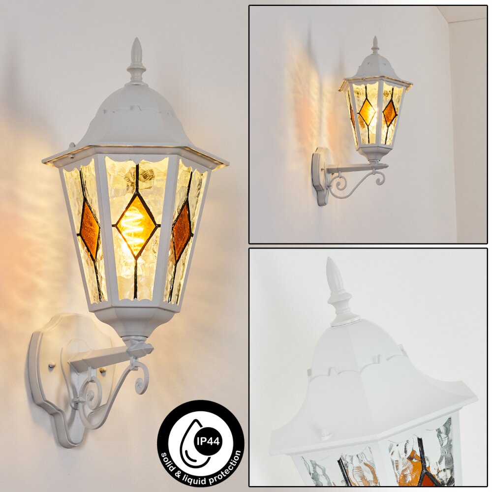 Hongkong Außenwandleuchte Weiß, 1-flammig main product photo