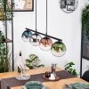 Gastor Pendelleuchte Glas 15 cm Blau, Chrom, Grün, Klar, Kupferfarben, Rauchfarben, 4-flammig