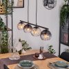 Koyoto Pendelleuchte Glas 15 cm Bernsteinfarben, Klar, Rauchfarben, 4-flammig