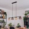 Koyoto Pendelleuchte Glas 15 cm Bernsteinfarben, Rauchfarben, 4-flammig