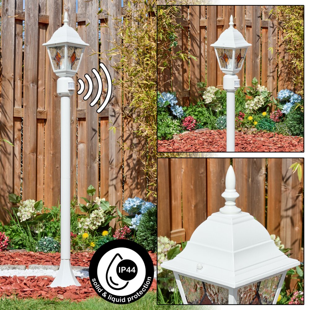 Naofe Wegeleuchte Weiß, 1-flammig, Bewegungsmelder main product photo