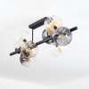 Koyoto Deckenleuchte Glas 15 cm Bernsteinfarben, Klar, Rauchfarben, 8-flammig