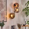 Koyoto Wandleuchte Glas 15 cm Gold, Klar, Kupferfarben, Rauchfarben, 3-flammig