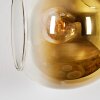 Koyoto Wandleuchte Glas 15 cm Gold, Klar, Kupferfarben, Rauchfarben, 3-flammig